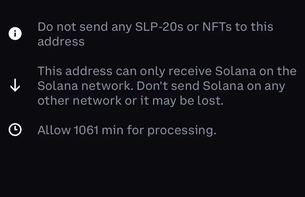 solana deposit