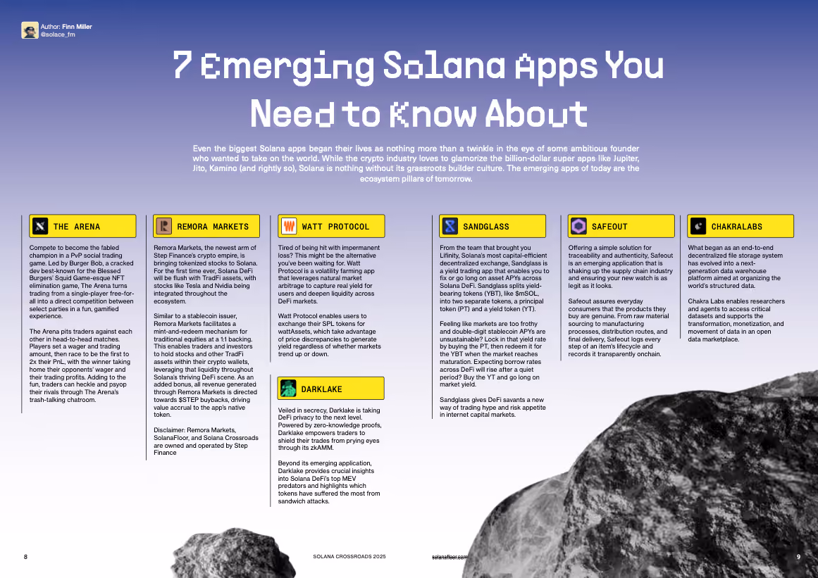 7 Solana Floor Magazine 7 Emerging D Apps