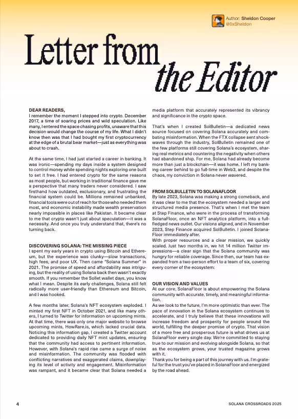 3 Solana Floor Magazine Letter From the Editor