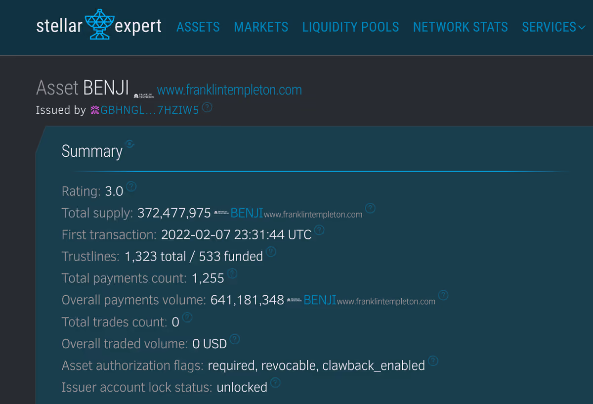 benji on stellar